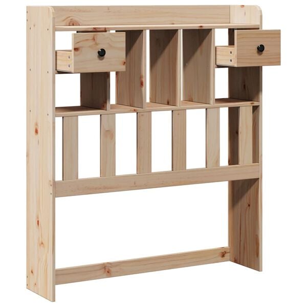 vidaXL Kopfteil mit Stauraum 90 cm Massivholz Kiefer