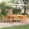vidaXL Garten Essgruppe 9 pcs Braun Massivholz Akazie