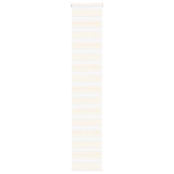 vidaXL Doppelrollo Marmorbeige 40x230 cm Stoffbreite 35,9 cm Polyester