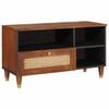 vidaXL TV-Schr&auml;nk Braun 80 x 33,5 x 46 cm Massivholz Mango