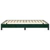 vidaXL Bettgestell ohne Matratze Dunkelgr&uuml;n 140x200 cm Samt