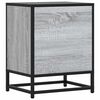 vidaXL Nachttische 2 Stk. Grau Sonoma 40x31x50 cm Holzwerkstoff Metall