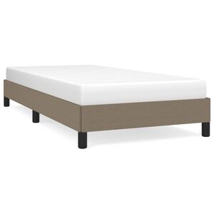 vidaXL Bettgestell ohne Matratze Taupe 80x200 cm Stoff