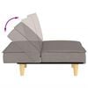 vidaXL Schlafsofa Taupe Stoff