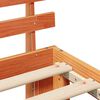 vidaXL Bettrahmen Wachsbraun 100 x 200 cm Massives Kiefernholz
