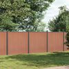 vidaXL Zaunelement Braun 526x186 cm WPC