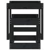 vidaXL Sand-Spieltische 2 Stk. Schwarz Massivholz Kiefer
