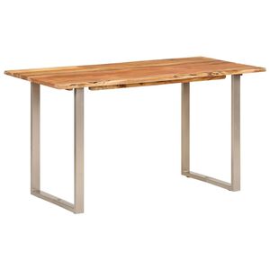 vidaXL Esstisch 140&times;70&times;76 cm Akazie-Massivholz