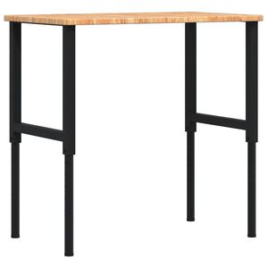 vidaXL Werkbank Hellbraun 100x60x(71,5-98) cm Massivholz Eiche