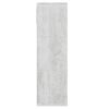 vidaXL B&uuml;cherregal Betongrau 88,5x27,5x88 cm Holzwerkstoff