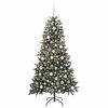 vidaXL K&uuml;nstlicher Weihnachtsbaum Gr&uuml;n 180 cm PVC, Plastik und Stahl