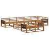 vidaXL Outdoor-Sofagarnitur 9 pcs Natur Massivholz Akazie