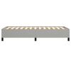 vidaXL Bettgestell ohne Matratze Hellgrau 90x200 cm Stoff