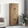 vidaXL Highboard Artisan-Eiche 69,5 x 34 x 180 cm Holzwerkstoff