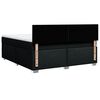 vidaXL Boxspringbett mit Matratze Schwarz 180x200 cm Stoff