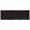 vidaXL Tischplatte 120x40x(2-6) cm Massivholz Behandelt Baumkante