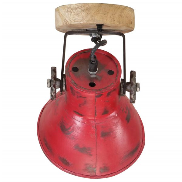 vidaXL Wandleuchte 25 W Rot 11,5x11,5x25 cm E27