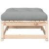 vidaXL Gartenhocker mit Kissen Massivholz Kiefer