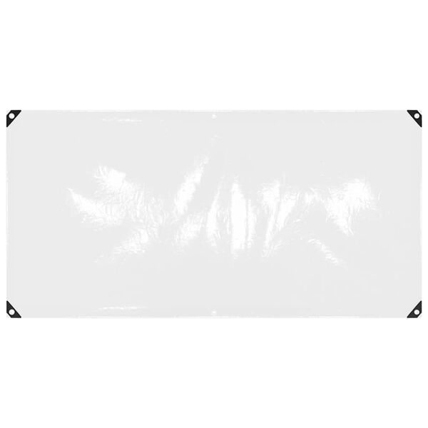 vidaXL Transparente Plane mit Ösen 1x2 m PVC