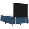 vidaXL Boxspringbett mit Matratze mit Kopfteil Blau 120 x 200 cm Stoff