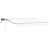 vidaXL Manueller Markisenrahmen mit LEDs Wei&szlig; 2,5 x 2 m