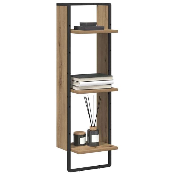 vidaXL Wandregal Artisan-Eiche 30 x 25 x 100 cm Holzwerkstoff