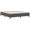 vidaXL Boxspringbett Dunkelgrau 180 x 200 cm Samt
