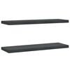 vidaXL Wandregale 2 Stk. 75x23,5 cm Schwarz Edelstahl