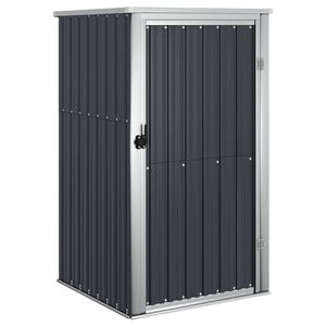 vidaXL Ger&auml;tehaus Anthrazit 88x89x161 cm Verzinkter Stahl