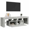 vidaXL TV-Schrank mit LED-Beleuchtung Betongrau 140x36,5x40 cm