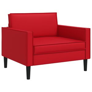 vidaXL XL-Sessel Rot Kunstleder