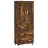 vidaXL Highboard Räuchereiche 69,5x34x180 cm Holzwerkstoff