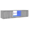 vidaXL TV-Schrank mit LED-Leuchten Grau Sonoma 140x40x36 cm