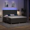 vidaXL Boxspringbett mit Matratze Grau 180 x 200 cm Stoff