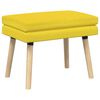 vidaXL Doppellagige Bank Helles Gelb 60 x 40 x 46 cm Stoff