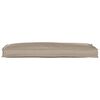 vidaXL Kissen Taupe 110 x 40 x 8 cm Oxford-Stoff