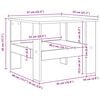 vidaXL Couchtisch Sonoma-Eiche 57 x 55 x 45 cm Holzwerkstoff