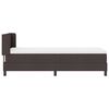 vidaXL Boxspringbett mit Matratze Dunkelbraun 200 x 80 cm Polyester