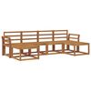 vidaXL Outdoor-Sofagarnitur 6 pcs Natur Holzwerkstoff