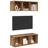 vidaXL TV-Schrankset 2 pcs Altholz 37 x 37 x 107 cm Holzwerkstoff