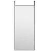 vidaXL T&uuml;rspiegel Schwarz 40x100 cm Glas und Aluminium