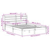 vidaXL Massivholzbett ohne Matratze 150x200 cm Kiefernholz