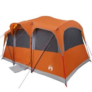 vidaXL Familienzelt mit Dach Orange und Orange 435 x 255 x 216 cm