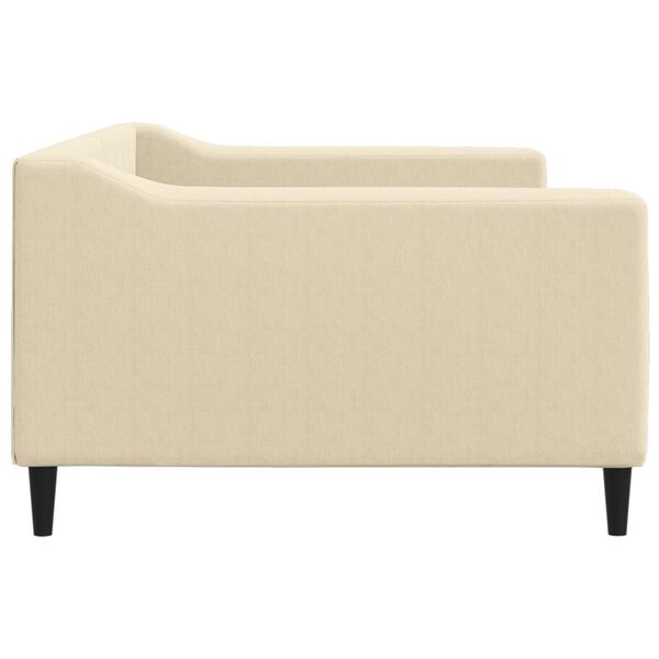 vidaXL Tagesbett Creme 100x200 cm Stoff