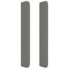 vidaXL LED Kopfteil Dunkelgrau 163x16x118/128 cm Stoff