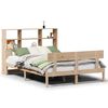 vidaXL Massivholzbett mit Regal ohne Matratze 140x190 cm Kiefernholz