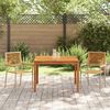 vidaXL Garten Essgruppe 3 pcs Beige Poly Rattan