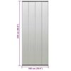 vidaXL Insektenschutz für Türen Schwarz 100x220 cm Polyester