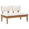 vidaXL Gartensofa-set 5 pcs Braun und Creme