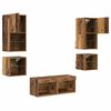 vidaXL TV-Wandger&auml;te 8 pcs Altholz Holzwerkstoff